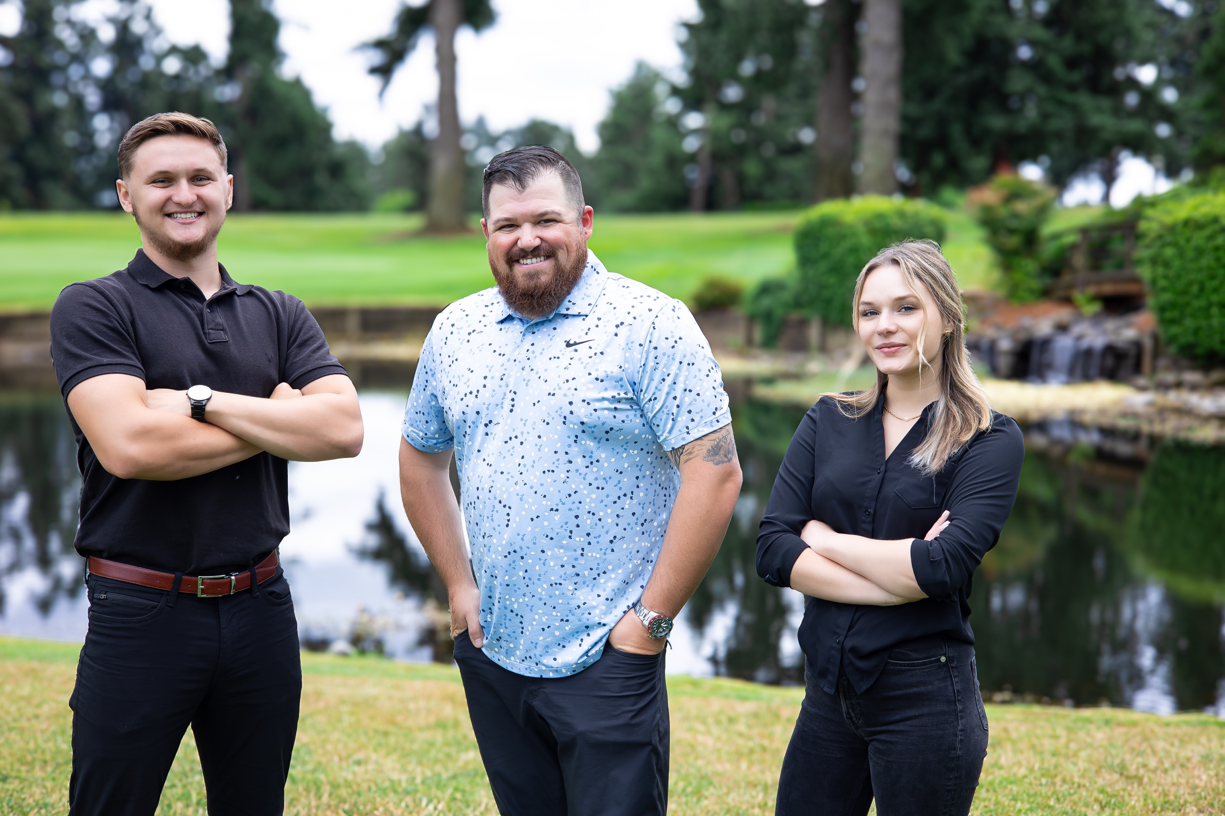 Damian Pavlov, Andrew Crites, and Cassidy Lowry of Cedar Ridge Property Group